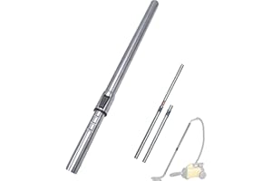 VACEXT 1.25 Inch Stainless Steel Vacuum Extension Wand Compatible with Vacuums using 1 1/4 Inch (1.25in) 32mm Accessories - 1 1/4 Vacuum Extension Tube for Shop Vac (Stainless Steel Extension Wand)
