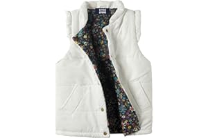 LittleSpring Girls Winter Puffer Vest Lightweight Quilted Vest Outerwear Warm