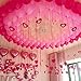 100PCS Valentines Day Red Pink White Balloons Hanging Swirls Kit, 12in Balloon Valentine's Day Wedding Bling Heart Ceiling Hanging Streamers for Sweetheart Wedding Bridal Shower Anniversary Engagement