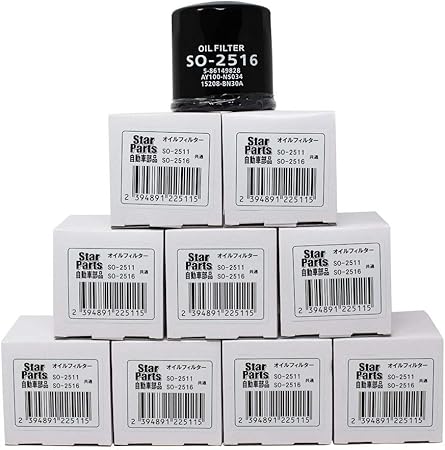 Amazon Star Parts エンジンオイルフィルタ いすず スズキ 日産 マツダ 三菱車用 オイルエレメント 10個セット スピンオフ型 So 2511 車用オイルフィルター 車 バイク