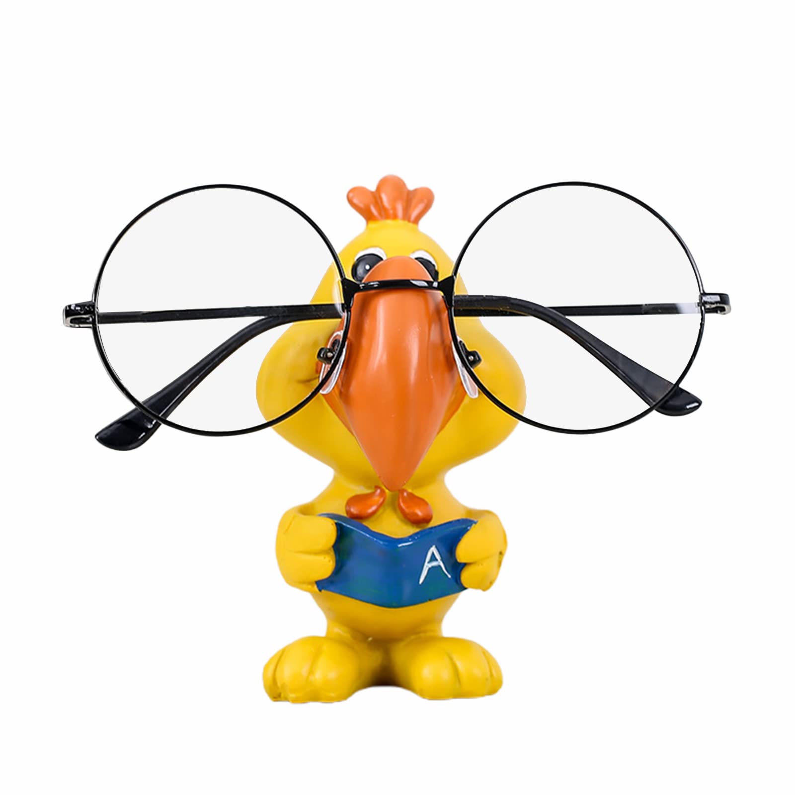 Resin Koala Eyeglass Spectacle Holder Display Stand, Cute Animal Eyeglass Holder, Decorative Glasses Accessories Great for Nightstand Home Office Desk Decor Decorative Gift(Yellow)