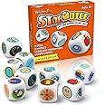 OPTSPTOY Story Dice Set, 9 Colorful Storytelling Cubes for Early Education, 54 Images Iconic Storytelling Game Dice, Language Expression/Imagination, Family Union/Party/Gifts for Kids/Adults (Orange)