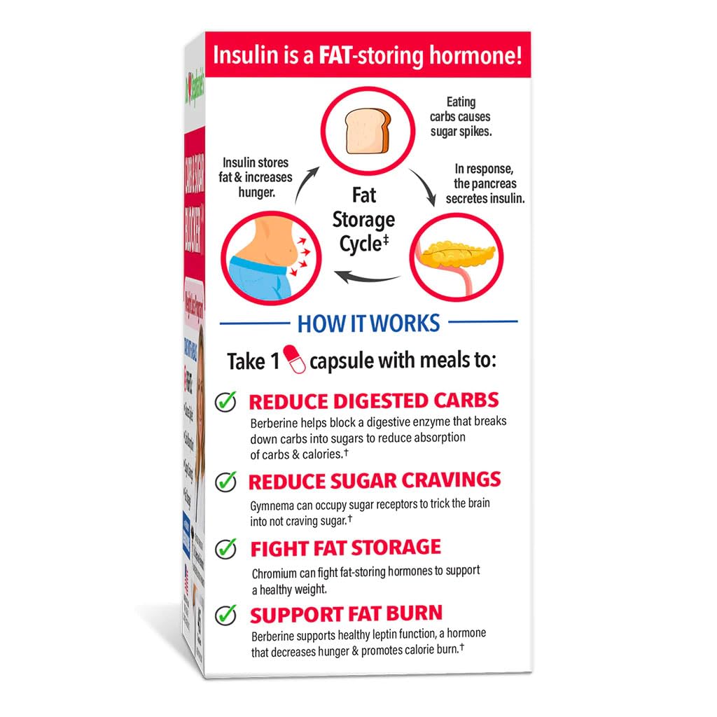 Pharmaganics Dr. Stephanie's Mealtime Carb & Sugar Blocker - Reduce Digested Carbs, Sugars, & Calories, Stimulant-Free (3 Pack)