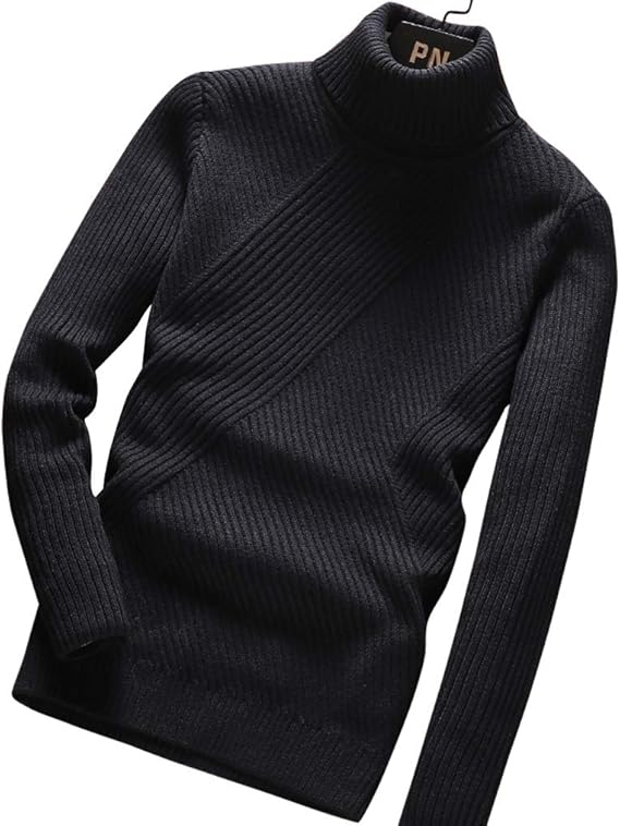 Amazon Jiatailai ニット メンズ あったか タートルネック ケーブルニット セーター かっこいい 無地 長袖 防寒 春秋冬 通勤 通学 大きいサイズ ゆったり 防寒 セーター 通販