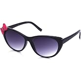 Kyra Women's High Fashion Cat Eye Bow Sunglasses