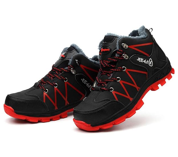 tqgold Sicherheitsschuhe S3 Herren Damen Arbeitsschuhe Schutzschuhe mit Stahlkappe Wärme Gefüttert Sportlich Leicht Schutzsch