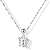 PAVOI 14K Gold Plated Dainty Zodiac Necklace with Charms - Adjustable Chain Gold Charm Zodiac Necklaces for Women - Small Astrology Removable Pendants - Cute Jewelry Gifts