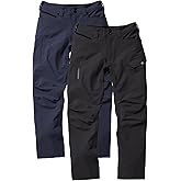 TRUEWERK Men's Work Pants - T2 WerkPant Technical Workwear, 34W X 30L, Black & Navy Bundle