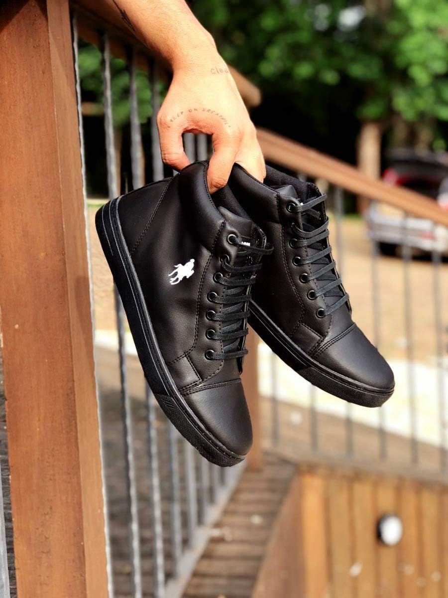 tenis polo cano alto masculino