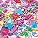 Jovitec 50 Sheets 3D Puffy Heart Stickers Dimensional Colorful Stickers for Valentine's Day, Party Decorations, Crafts, Kids and Adults