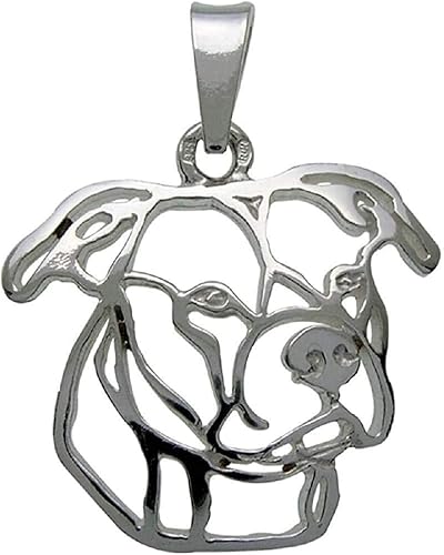 H H Damen Krawattenklammer Silver Paws Amerikanische Pitbull Terrier Ii Anhanger 925 Silber 7000007 Amazon De Schmuck