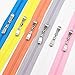 Meillia 6PCS 40 Inch #3 Double Slider Zippers Closed End Nylon Coil Zippers for Sewing, Crafts, Bags, Pillowcases, Bed Sacks, Decorating (40