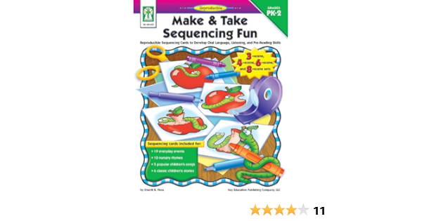 Make Take Sequencing Fun Grades Pk 2 Reproducible Sequencing Cards To Develop Oral Language Listening And Pre Reading Skills Flora M S Sherrill B Amazon Ca Books