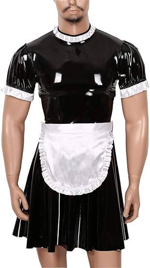 Lencería Sexy Mujer Conjunto De Disfraz De Sirvienta Para Hombre