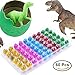 Blu7ive Hatch and Grow Easter Dinosaur Eggs Novelty Hatching Dinosaur Toys Dinosaur Party Supplies for Kids (60 Pack)