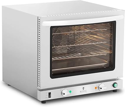 Royal Catering Four A Convection Air Pulse Vapeur Rcco 3 0 2 800 W 65 250 C Minuterie 0 120 Minutes 3 Grilles 1 Plaque Incluses Inox Amazon Fr Cuisine Maison