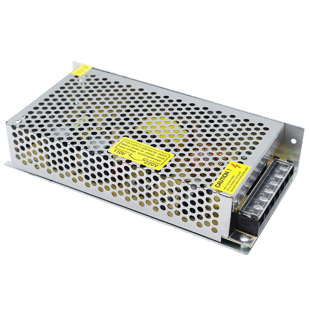 inShareplus 24V 5A 120W, DC Universal Regulated Switching Power Supply, 110/220V AC to DC 24 Volt LED Driver, Converter, Transformer for LED Strip Light, CCTV, Computer Project, 3D Printer