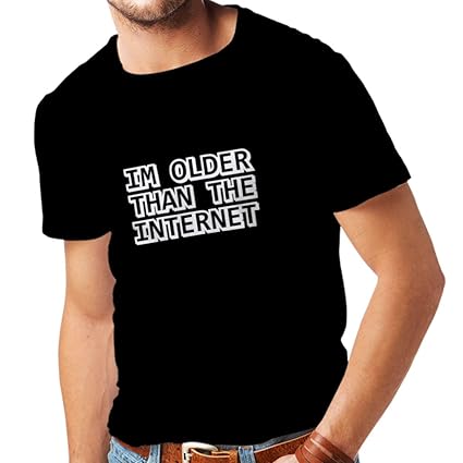 Männer T-Shirt Ich Bin älter als das Internet lustige Geburtstagsgeschenke Ideen