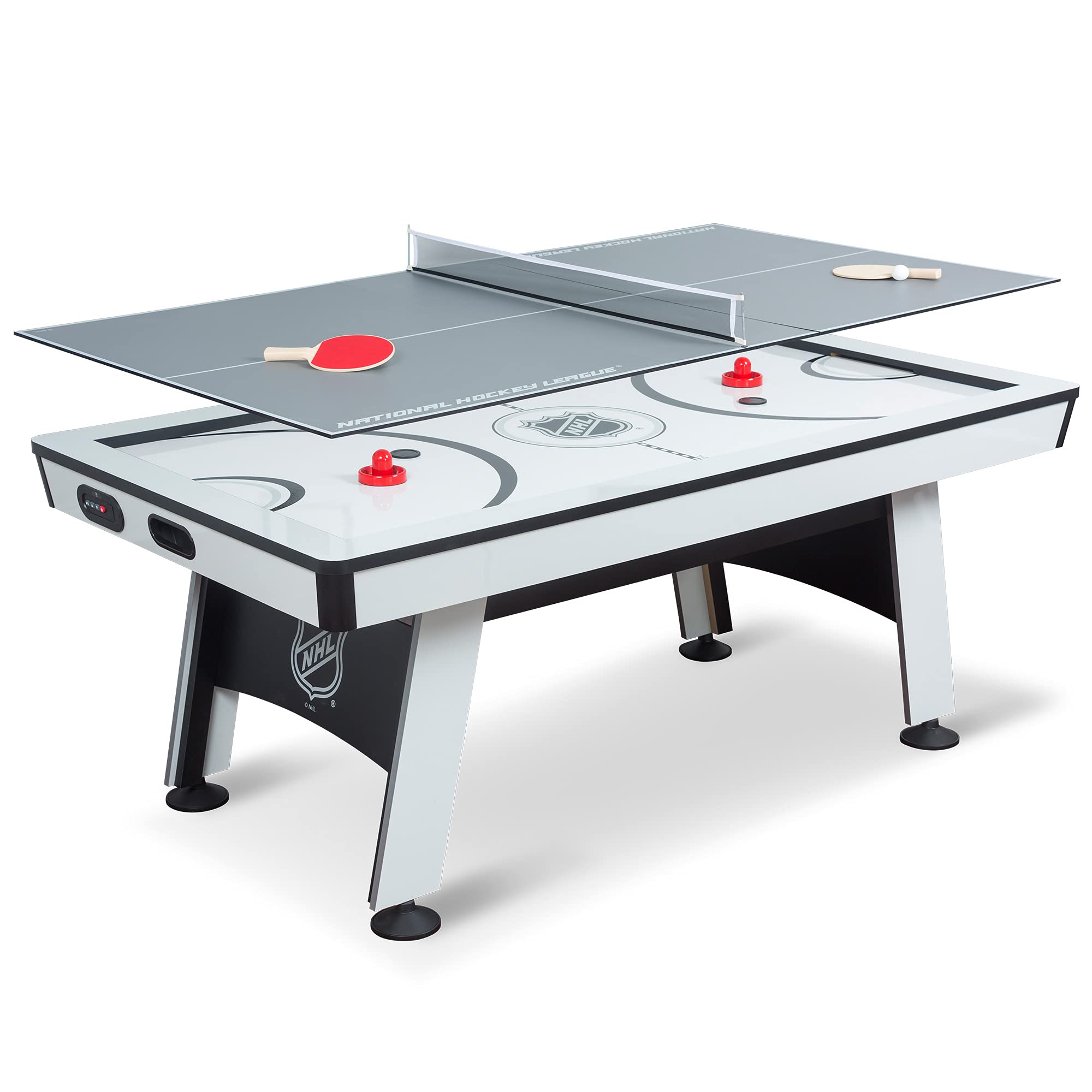 Photo 1 of Hockey + TT Table White *MINOR DAMAGE TO ONE END OF TABLE - SEE PHOTOS*