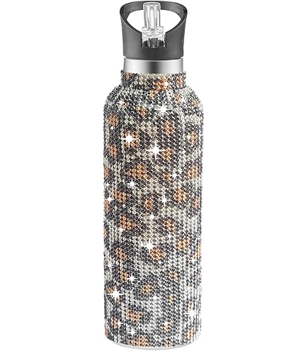 Botella De Agua Con Diamantes De Imitación Con Corriente Térmica De