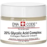 DNA Code Anti-Aging 20% Glycolic Acid Complex Collagen Reubild Cream w/Argireline,Matrixyl 3000, CoQ10