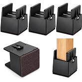 SEISSO Bed Risers Furniture Risers, 2 Inch Bed Support Legs with Adjustable Screw Clamp, Support up to 1000 lbs, Heavy Duty Bed Risers Table Leg Extenders for Desk, Couch, Chair (4 Pack)
