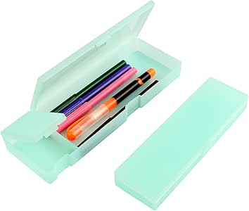 Estuche de plástico para lápices, 2 piezas, Kereda Candy Color Surtido