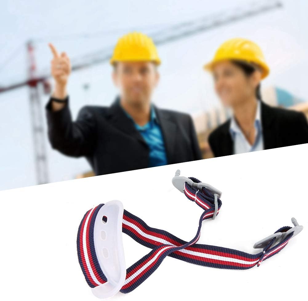 Demeras Hard Hat Safety Construction White Hard Hat Chin Strap Detachable Sling Safety Helmet Builders Hat for Helmet Lower Jawhuman - Image 4