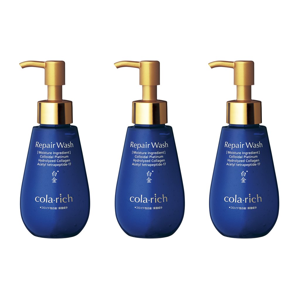 人気新品入荷 洗顔料 B078vkyvbh 角質洗顔料 3本まとめ買い キューサイ リペアウォッシュ1ml コラリッチ 驚きの価格