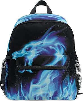 Eslifey Blue Fire Dragon Dragon De Feu Bleu Sac A Dos Enfant Multicolore Taille Unique Amazon Fr Bagages