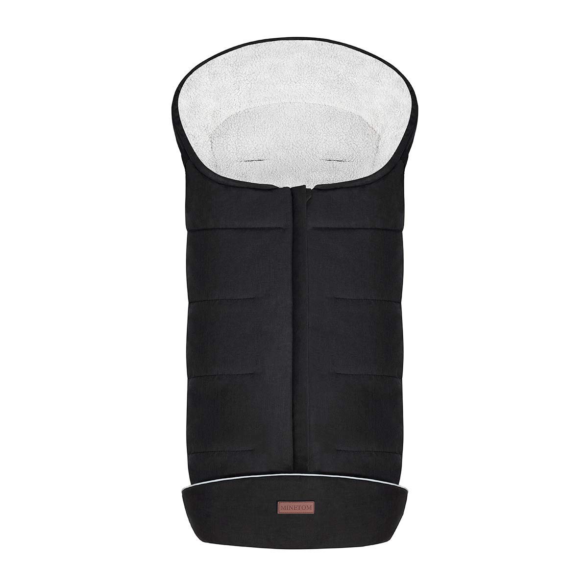 Minetom Universeller Fußsack für Kinderwagen Winterfußsack Anti-Rutschschutz Design mit warmes und weiches Fleece, Reflektorstreifen, Aufbewahrungstasche | Fußsack für Sportwagen & Buggy
