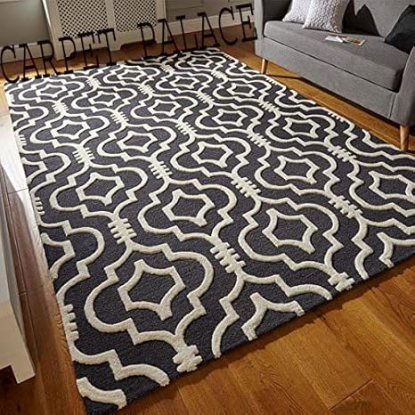 Buy Carpet Palace Handwoven Pure Wollen Modern Carpets Loop Cut