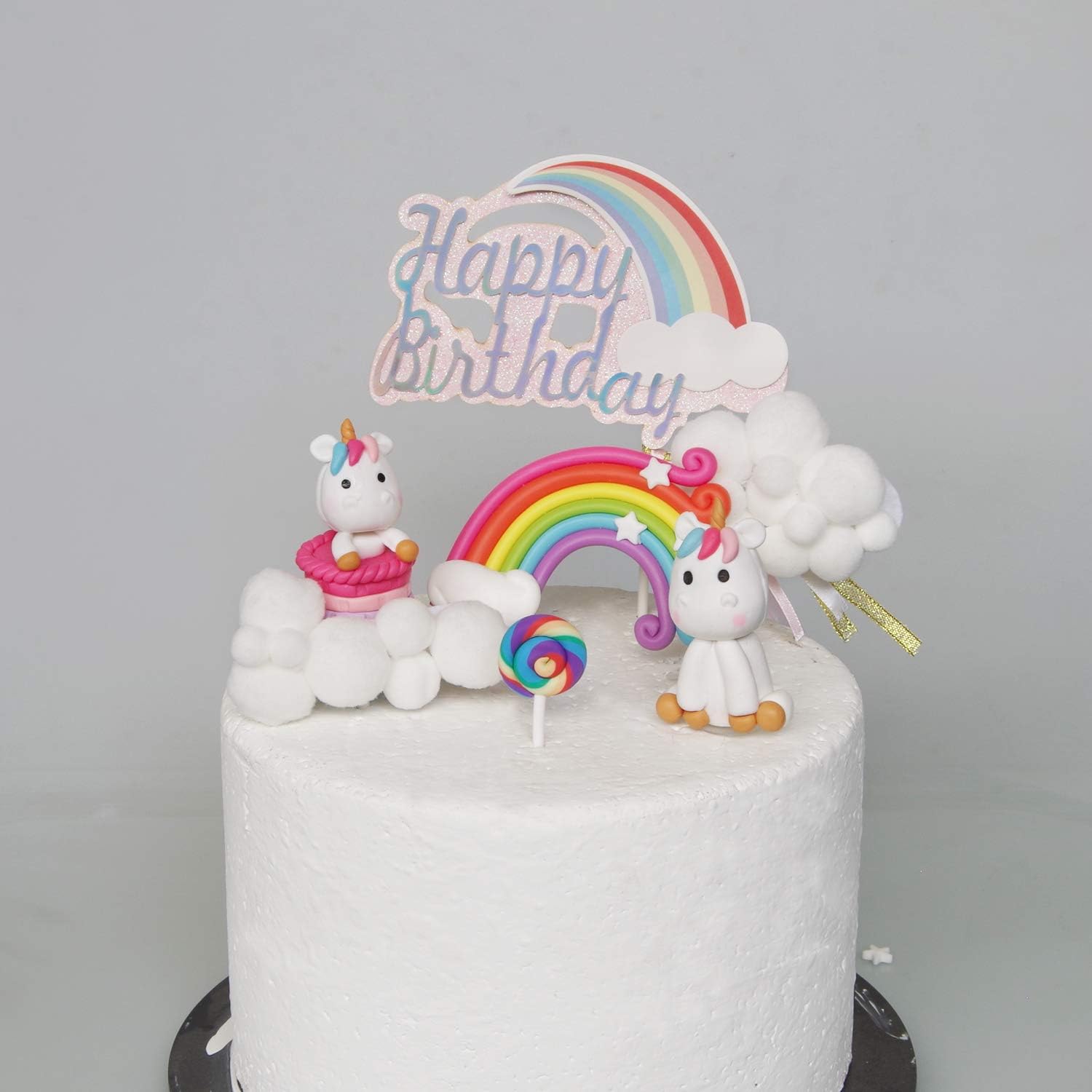 6 Pièces Licorne Décoration de gâteau Nuage ArcenCiel Gâteau cake