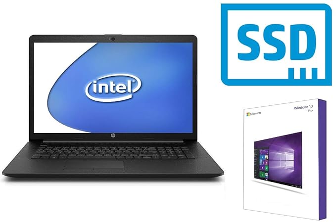 Notebook HP 17-by - 16GB RAM - 1000GB SSD - CD/DVD Brenner - 44 cm (17.3 Zoll) Matt - Windows 10 Pro 64BIT
