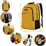 MATEIN Travel Laptop Backpack 15.6 inch Anti Theft Water Resistant Yellow view 3