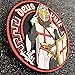 M-Tac Deus Vult Crusader PVC 3D Morale Patch Military Army Hook and Loop (Red/Yellow)