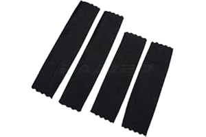 Damper Shock Sleeves Dirt Dust Resist Guard Cover for Traxxas 1/10 Slash Rustler 4wd Stampede Hoss 4x4 4wd Version 4pcs - Bla