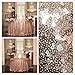 PartyDelight Rose Gold Sequin Tablecloth Round 120