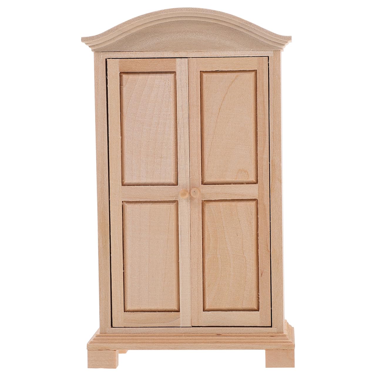 Alasum Mini Wooden Wardrobe Doll House Furniture Closet Tiny Closet Model Dollhouse Miniature Wardrobe Storage Ornament for Boys and Girls Micro Scene Decoration