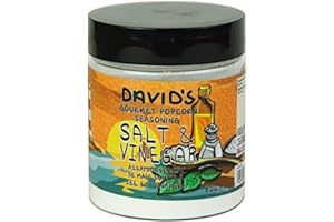 David’s Gourmet Salt and Vinegar Popcorn Seasoning | Use to Flavour Popcorn Kernels, Chips, Wings, Fries, No Artificial Flavo