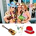 BESTOYARD Photo Booth Props Hawaii Luau Summer Beach Pool Party Supplies Wedding Birthday Baby Shower Party Photo Booth Props Kit 36pcs