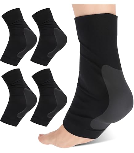 Kami-So Gel Achilles Heel Pads - 2 Pack Heel Protection Sleeves For Skating & Sports