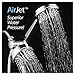 AirJet-500 3-in-1 High Pressure 34-setting Luxury Shower Combo with High-Velocity Flow Accelerator(TM) for More Power with Less Water! Extra-long 6 foot Stainless Steel Hose. All-Chrome Finish