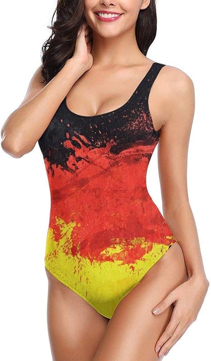 Flagge von Deutschland Damen Bikini Strandanzug ...