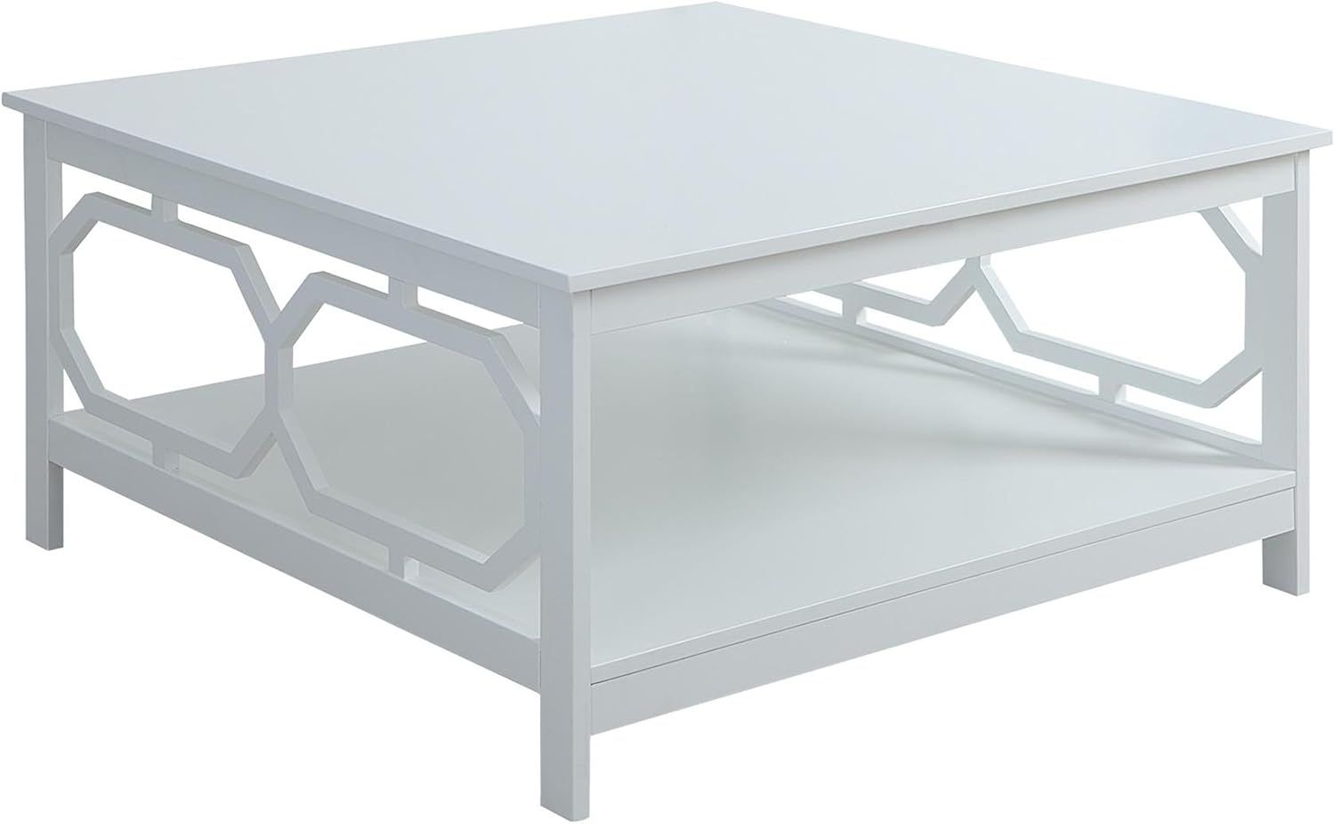Convenience Concepts Omega Square 36" Coffee Table, White: Furniture & Decor