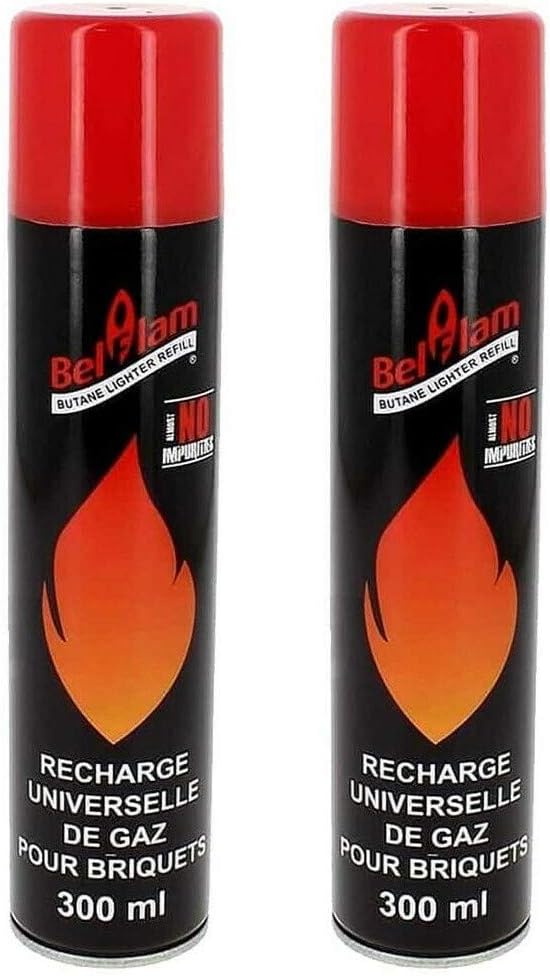 Lot 2 recharges de gaz 300 ml pour briquets et chalumeau de cuisine Amazon.fr Cuisine & Maison