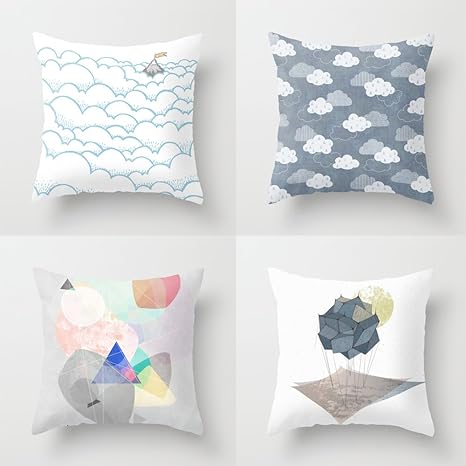 Buy 4 Pack Throw Pillow Covers For Teen Girls Microfiber