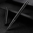 Hongdian Black Forest Metal Fountain Pen, Beautiful Tree Texture Medium Nib Writing Office Pen
