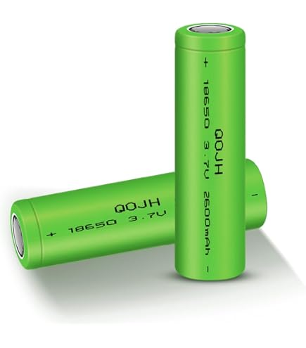 Amazon.com: QOJH 18650 Flashlight Rechargeable Battery, 3.7v