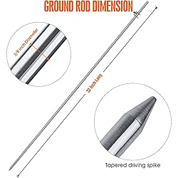 MOKIKUBA Portable Ground Rod - 304 Stainless Steel
